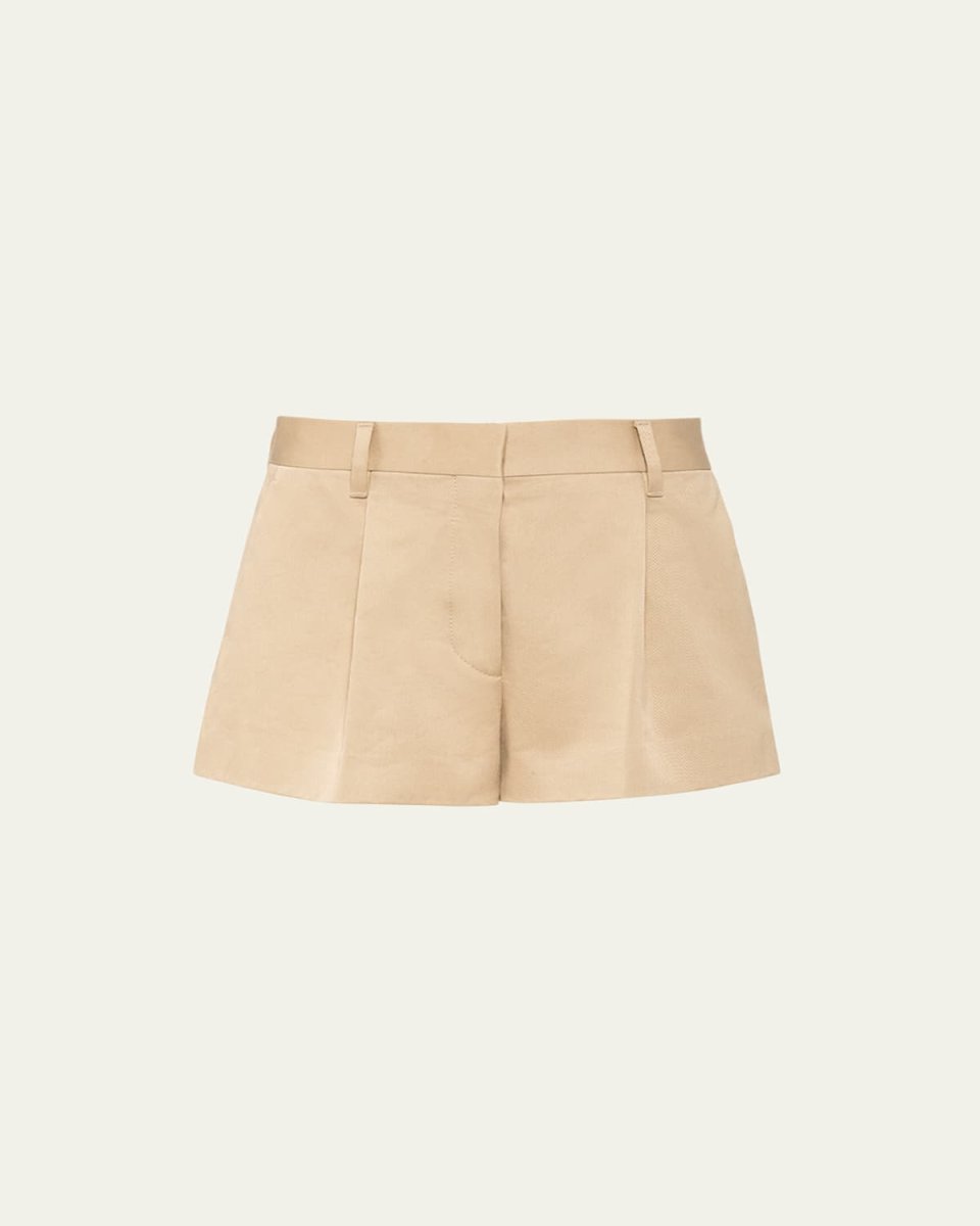Pleated Chino Shorts